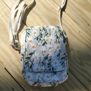 Floral Embroidered Crossbody Bag-NWOT